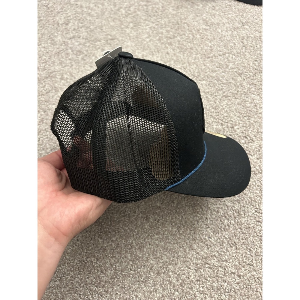 Hurley Triad 2.0 Trucker Hat Mens OS Black NEW Snapback Mesh Logo Patch Cap - Picture 6 of 11